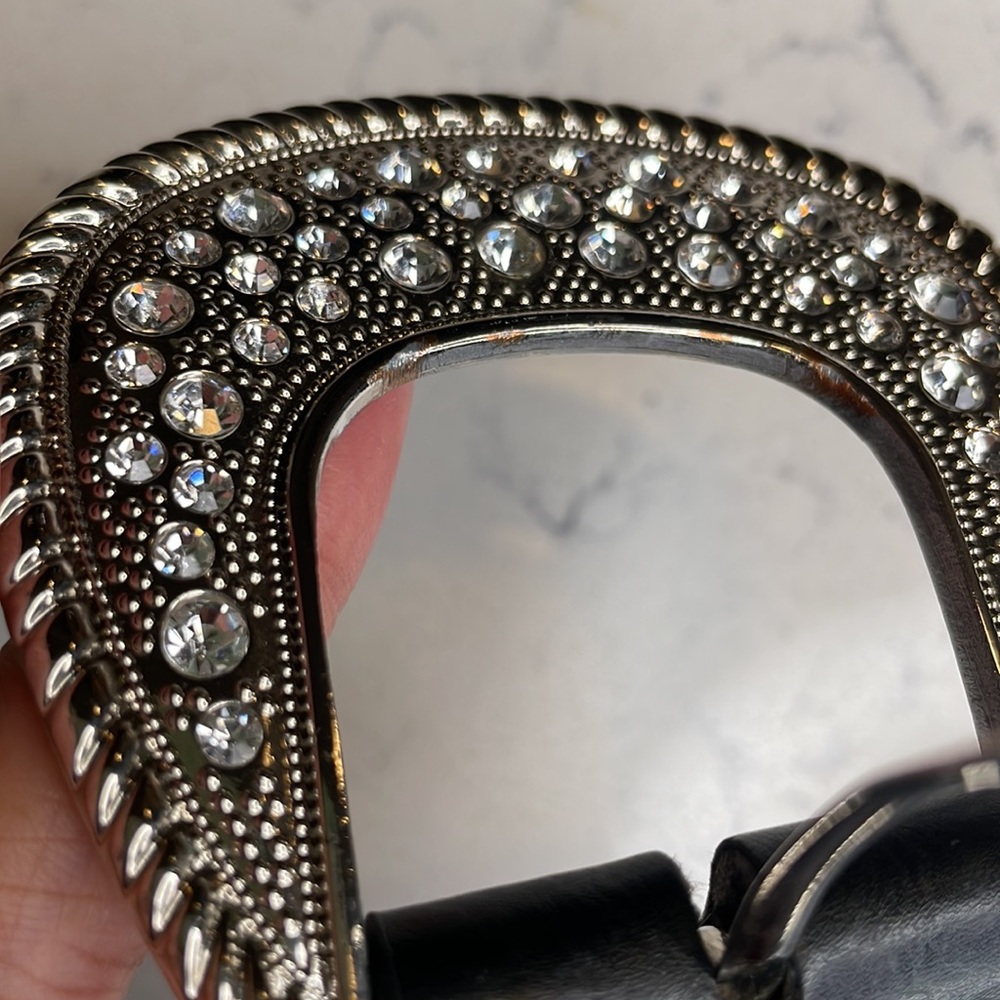 Exclusive Glitz Rhinestone Black Belt S - Picture 7 of 7